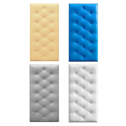 1Pcs 3D Anti Collision Wall Padding For Bedroom,Self Adhesive Peel And Stick Headboard Padded Wall Cushion Upholstered Self-Adhesive Wall Panels Playroom Decorative Protection Panel,A B