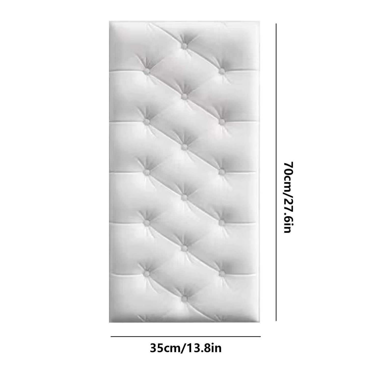 1Pcs 3D Anti Collision Wall Padding For Bedroom,Self Adhesive Peel And Stick Headboard Padded Wall Cushion Upholstered Self-Adhesive Wall Panels Playroom Decorative Protection Panel,A B