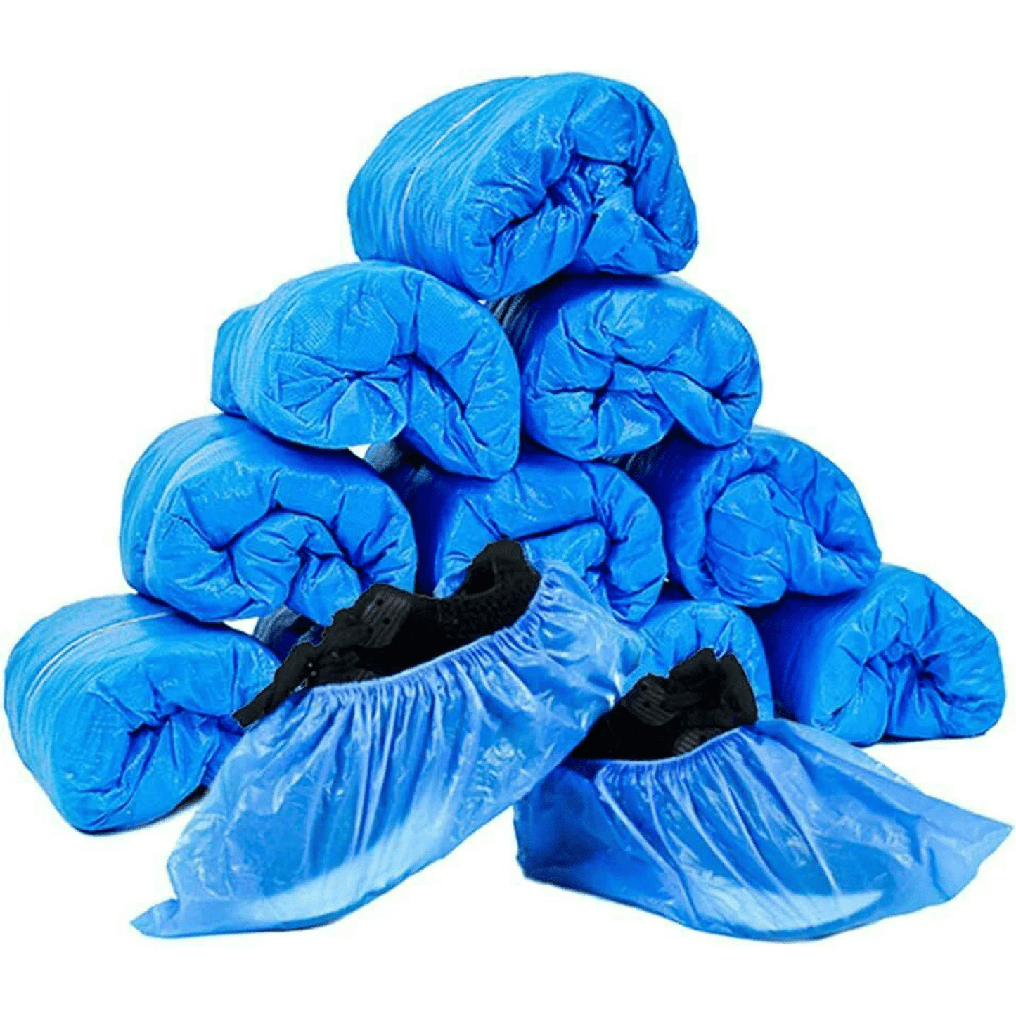 Shoe Covers Disposable Non-Slip For Indoors,100 Pieces (50 Pairs) Waterproof Shoe Booties Covers For Indoors,Waterproof Shoe Covers,Disposable Shoe Covers For Carpet Floor Protection 100PCS
