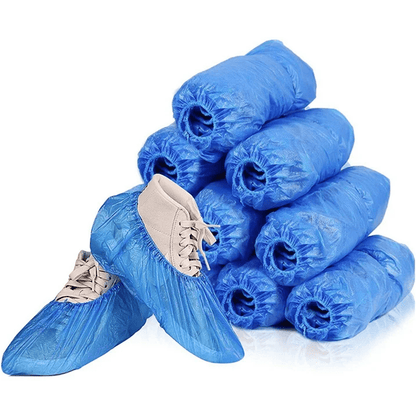 Shoe Covers Disposable Non-Slip For Indoors,100 Pieces (50 Pairs) Waterproof Shoe Booties Covers For Indoors,Waterproof Shoe Covers,Disposable Shoe Covers For Carpet Floor Protection 100PCS
