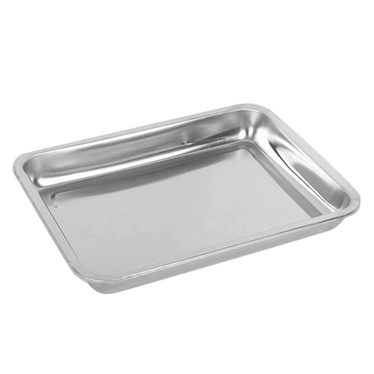1Pcs Toaster Oven Pans For Baking,Baking Sheets Cookie Sheet Pans,Small Replacement Trays For Toaster,Small Baking Trays For Oven, Stainless Steel Baking Sheet Pan, Toaster Oven Tray 15.74" x 11.81" x 1.88" Silver