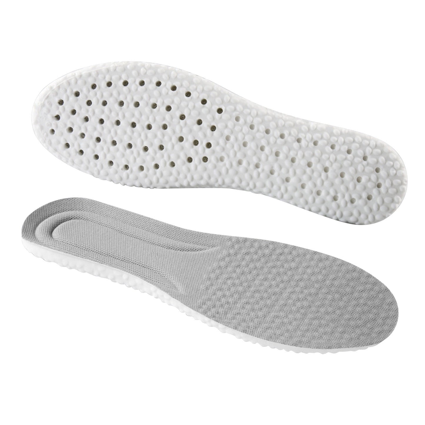 Steppers Insoles for Men Women, Massage Insole, Cloud Insole, Men's Comfortble Steppers Shoe Insoles Inserts, Memory Foam with Arch Surpport Insoles for Arch Pain,Advanced Sport Massaging Insoles Grey 35-36