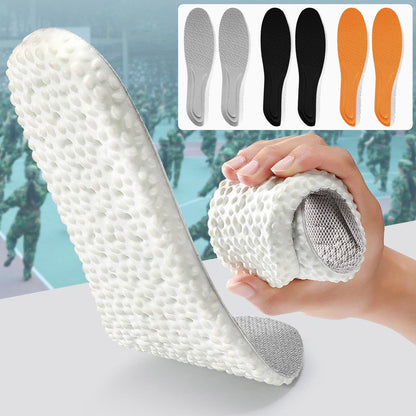 Steppers Insoles for Men Women, Massage Insole, Cloud Insole, Men's Comfortble Steppers Shoe Insoles Inserts, Memory Foam with Arch Surpport Insoles for Arch Pain,Advanced Sport Massaging Insoles Grey 37-38