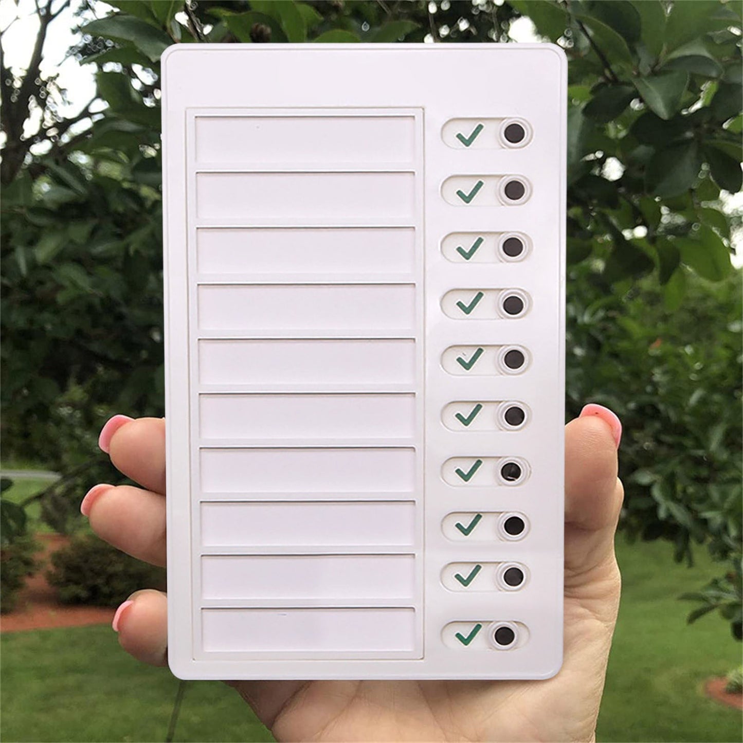 1Pc To Do List Checklist,Chores Chart for Man and Woman Chore Chart, Sliding Routine Chart to Do List, RV Checklist Task Planning Board, ADHD Tools Routine Visual Schedule Reminder(White5) Blue