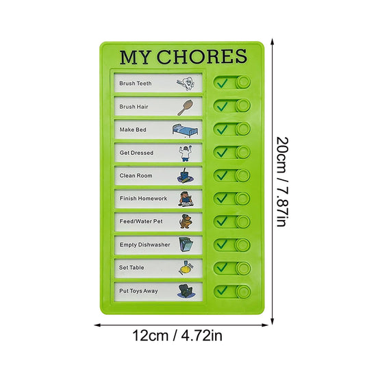 1Pc To Do List Checklist,Chores Chart for Man and Woman Chore Chart, Sliding Routine Chart to Do List, RV Checklist Task Planning Board, ADHD Tools Routine Visual Schedule Reminder(White5) White2