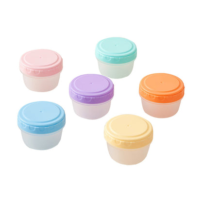 6Pcs 2Oz Small Containers With Lids,Reusable Plastic Storage Jars For Snack And Puree, Salad Dressing Container To Go, Storage Containers, Freezer Food Containers, Dishwasher Safe,Bpa Free,6PCS 18PCS