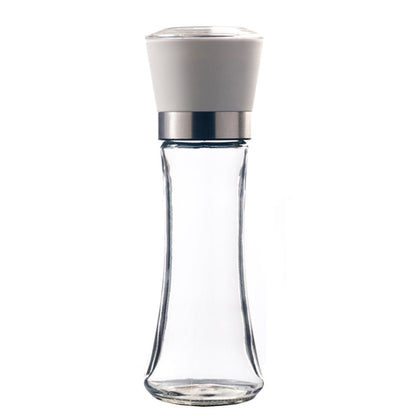 1 Pcs Salt And Pepper Grinder,Stainless Steel Sea Salt And Pepper Grinder,Glass Salt And Pepper Shakers,Refillable Sea Salt Shakers,Salt Grinder Refillable,Easy Clean Glass Grinders Black