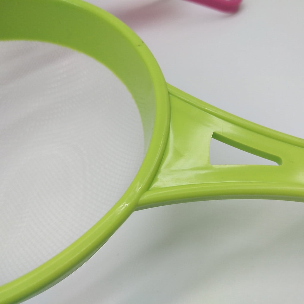 4 Pcs Plastic Mesh Strainer Colander Set,Nylon Mesh Strainer Food Yogurt Mesh Sieve,Plastic Mesh Colander,Reusable Coffee Filter With \u200bHandle Kitchen Tools for Filtering Juice Milk 4PCS