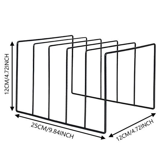 Vinyl Record Storage Holder Stand, Premium Metal Wire Magazine Rack and Book Holder, Functional and Contemporary Vinyl Record Rack Organizer, 1 Pcs, 9.84x4.72x4.72 9.84" x 4.72" x 4.72" Black