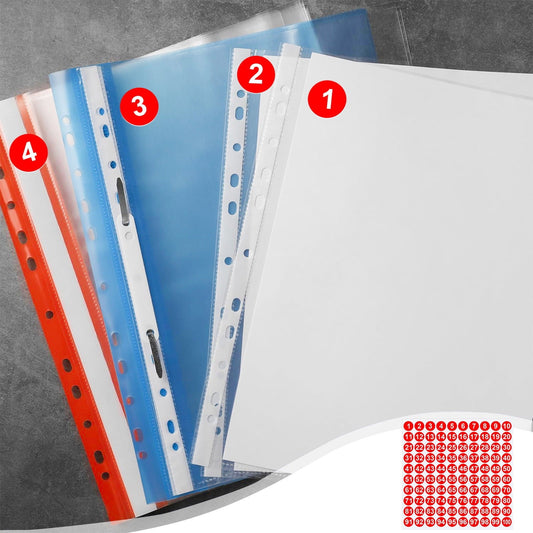 1 Inch Round Number Stickers,1-100 Multi-Color Self-Adhesive Labels for Mailbox,Scrapbook,and DIY Crafts,Easy to Peel and Stick on Various Surfaces,Durable Paper Material for Long-Lasting Use Red
