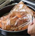 Turkey Oven Bags, Turkey Cooking Bags for Oven, Large Size Oven Cooking Roasting Bags for Chicken Meat Ham Seafood Vegetable, Christmas Essentials, 5 Pcs, 25.6x19.6 25.6" x 19.6" Clear*10