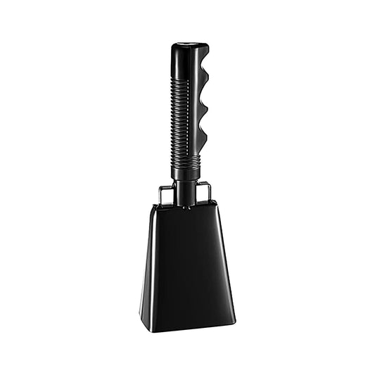 2025 120dB Loud Brass Cowbell with Non-Slip Handle and Adjustable Strap,Perfect for Sporting Events like Baseball and Football Games,Also Ideal for Graduations,Parades,and Cheerleading Activities Black