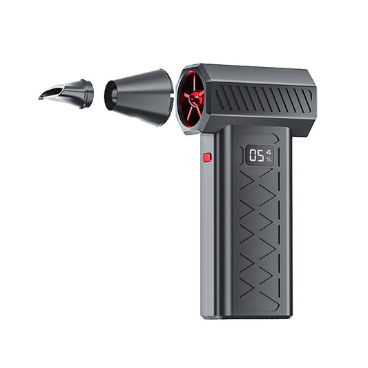 Mini Turbo Snow Blower,Turbo Blower for Car with Magnetic Nozzle,Portable Snow Turbo Blower,Ideal for Vehicle Snow Removal and Home Cleaning,5000W Snow Blower for Car Windshield Snow Removal Black.
