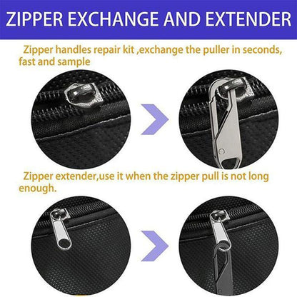 Zipper Pull Replacement, Heavy Duty Universal Zipper Puller, Detachable Zipper Pull Oval Tabs for Luggage Clothing Jackets Backpacks Boots Purse Coat, 4 Pcs, 1.46x0.43 1.46" x 0.43" Silver/4 Pcs
