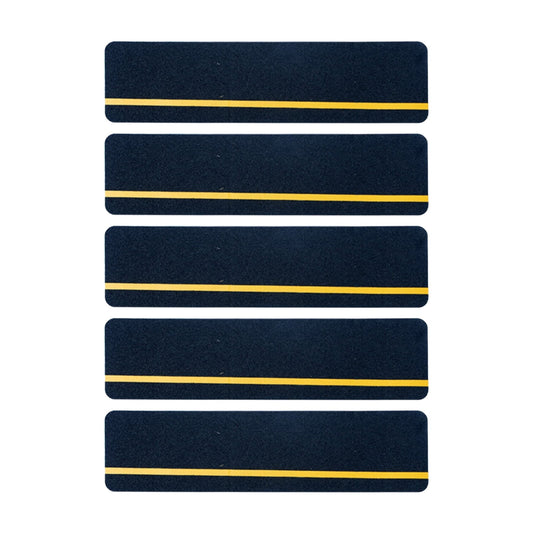 5-Pack Weather Resistant Exterior Grip Tape,Outdoor Stair Treads Non Slip for Wooden Steps - Non Slip Stair Treads - Anti Sniña Strips - Waterproof Adhesive Treads by,24x3.9in Black
