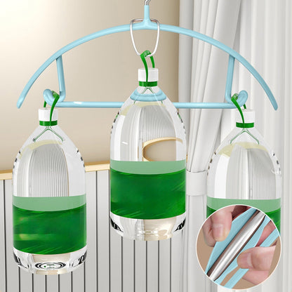 Premium Velvet Hangers, Heavyduty- Non Slip No Shoulder Bump Suit Hanger - Chrome Hooks,Space Saving Round Clothes Hanger for Coat,Sweater,Jackets,Pants,Household Silicone Clothes Hanger ( 10 Pack) Blue