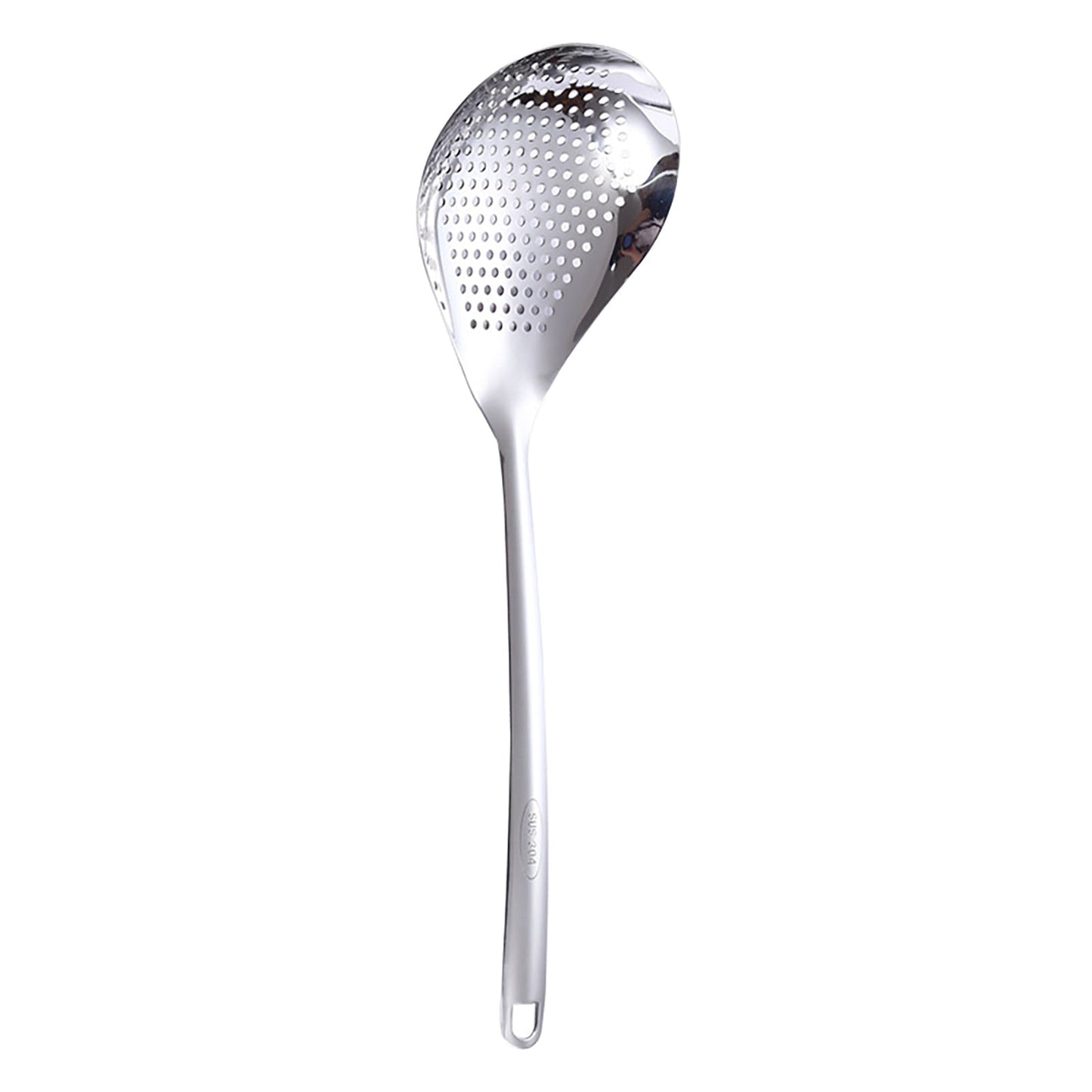 1 Pcs Skimmer Slotted Cooking Spoon,Kitchen Stainless Steel Slotted Spoon,13.97 Inch Skimmer Frying Spoon For Draining & Serving,Spoon With Holes,Slotted Spoons For Cooking,Kitchen Utensil,Silver
