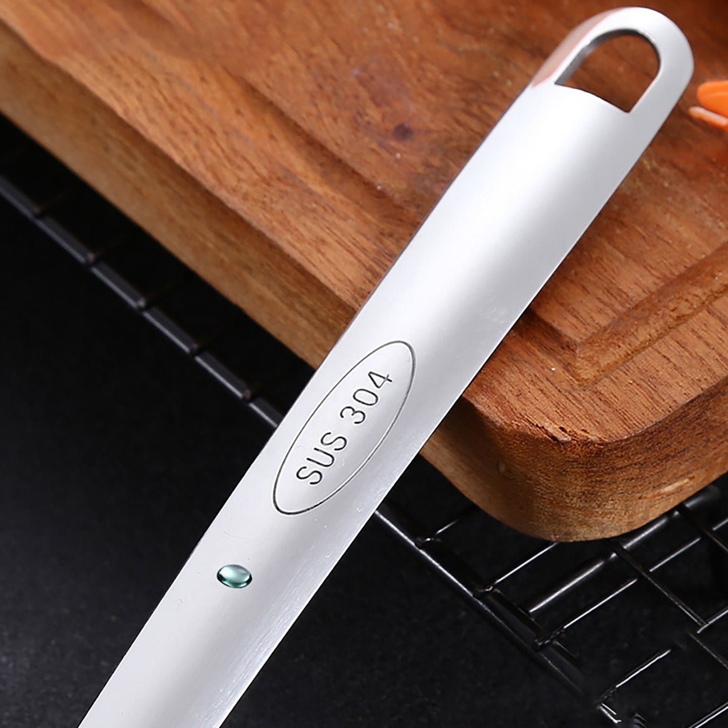 1 Pcs Skimmer Slotted Cooking Spoon,Kitchen Stainless Steel Slotted Spoon,13.97 Inch Skimmer Frying Spoon For Draining & Serving,Spoon With Holes,Slotted Spoons For Cooking,Kitchen Utensil,Silver