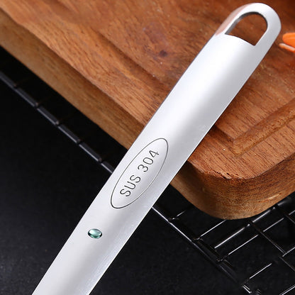 1 Pcs Skimmer Slotted Cooking Spoon,Kitchen Stainless Steel Slotted Spoon,13.97 Inch Skimmer Frying Spoon For Draining & Serving,Spoon With Holes,Slotted Spoons For Cooking,Kitchen Utensil,Silver