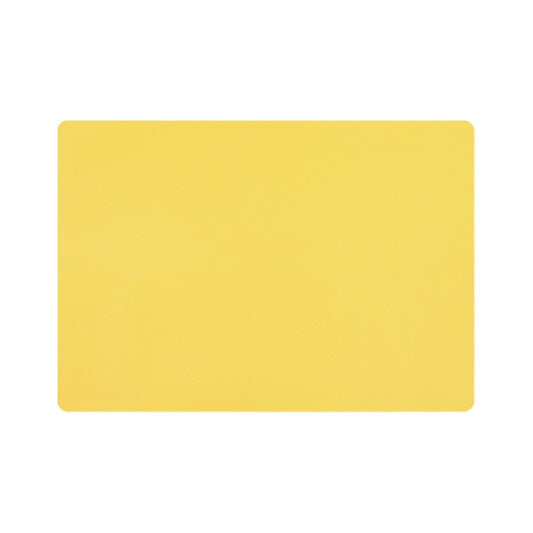 1 Pcs Placemats,Plastic Table Mats,16.93X11.81 Inch Rectangle Heat-Resistant Place Mat,Water-Proof Non-Slip Dining Table Mats,Wipeable Washable Placemats,Place Mats For Kitchen Table Yellow
