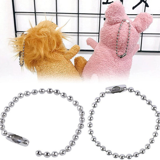 Dog Tag Chain Ball Chain Necklace Bulk, Military Blank Dog Tag Necklace for Men, Beaded Necklace Chains for Jewelry Making DIY Crafts,Silver Nickel Plated Metal 2.4mm Ball Bead Chain(100-Pack ) Silver