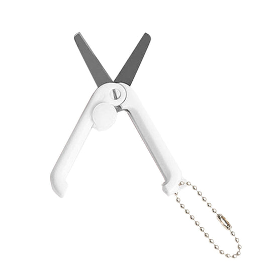 1 Pcs Mini Folding Scissors With Key Chain,1.85 Inch Keychain Scissors,Small Foldable Scissors,Portable Pocket Travel Scissors,Retractable Shears For Cutting, Scrapbooking, Crafting,(A,1.85x0.71 in) B