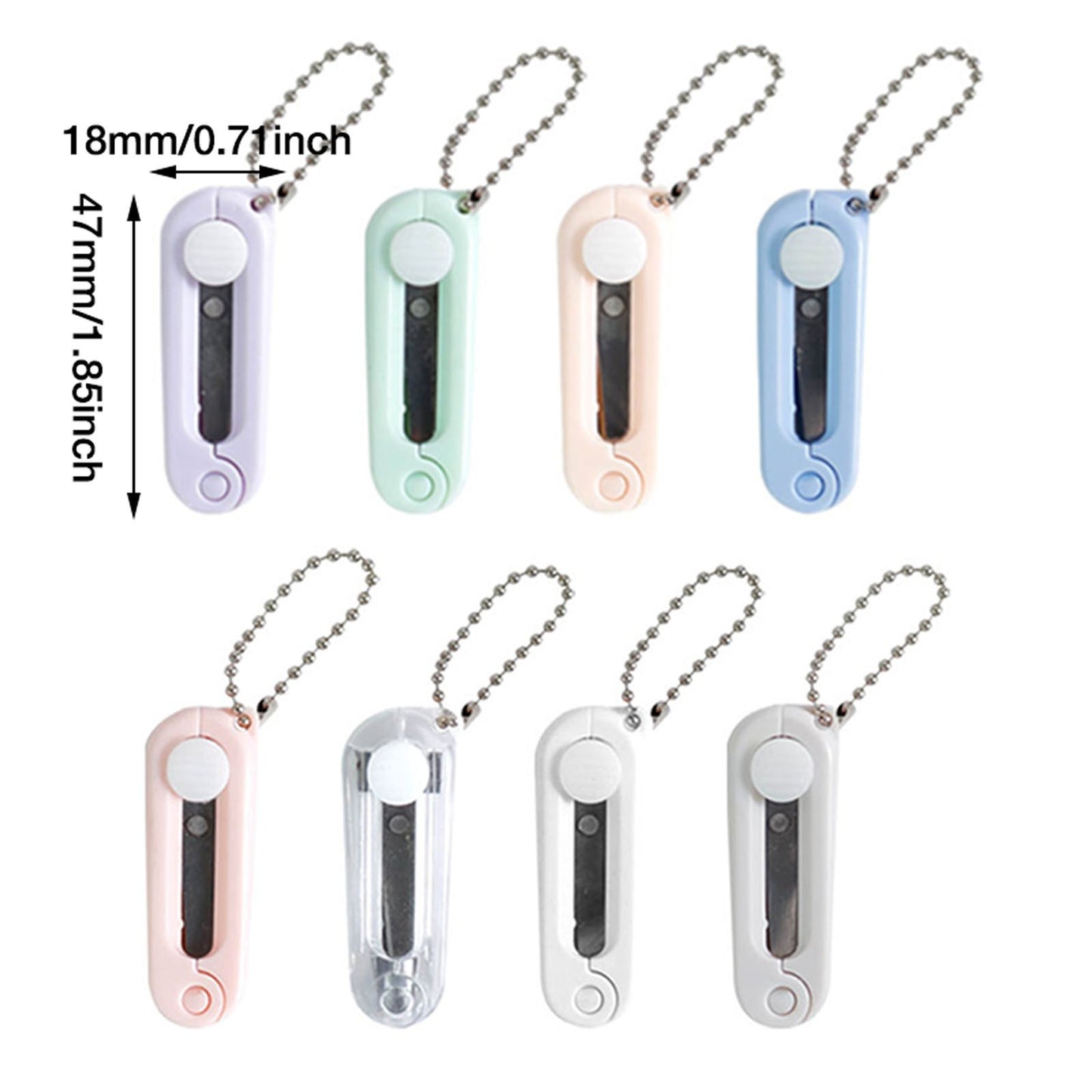 1 Pcs Mini Folding Scissors With Key Chain,1.85 Inch Keychain Scissors,Small Foldable Scissors,Portable Pocket Travel Scissors,Retractable Shears For Cutting, Scrapbooking, Crafting,(A,1.85x0.71 in) D