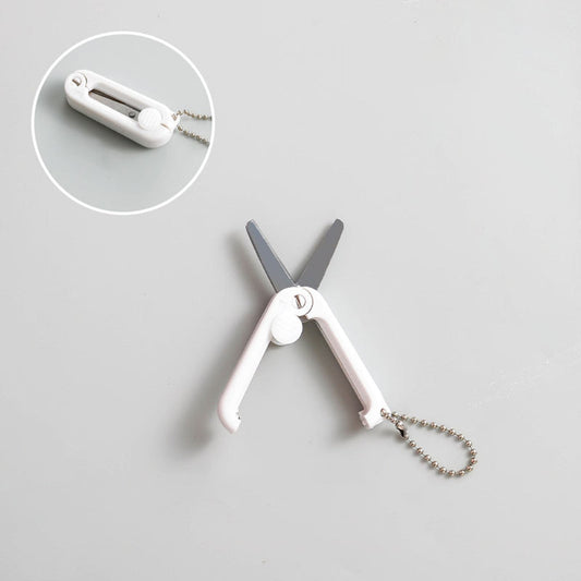 1 Pcs Mini Folding Scissors With Key Chain,1.85 Inch Keychain Scissors,Small Foldable Scissors,Portable Pocket Travel Scissors,Retractable Shears For Cutting, Scrapbooking, Crafting,(A,1.85x0.71 in) G