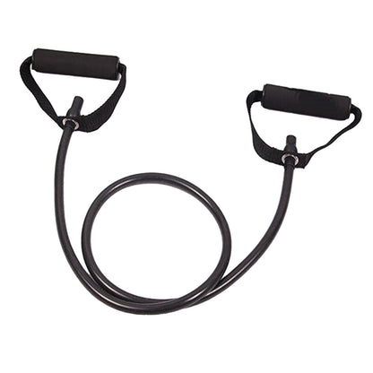 Resistance Bands with Handles, Exercise Bands with Handles, Single Resistance Bands for Resistance Training, Physical Therapy,Home Workouts, Fitness, Pilates,Shoulder And Neck Stretching Equipment Black