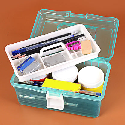 Plastic Storage Bins With Lid and Handle, Plastic Latch Storage Box, Stackable Storage Container, Small Plastic Storage Basket, Cute Organizer Box for Home, Office, 1 Pcs, 7.68x4.13x4.33 7.08" x 3.54" x 4.13" Purple