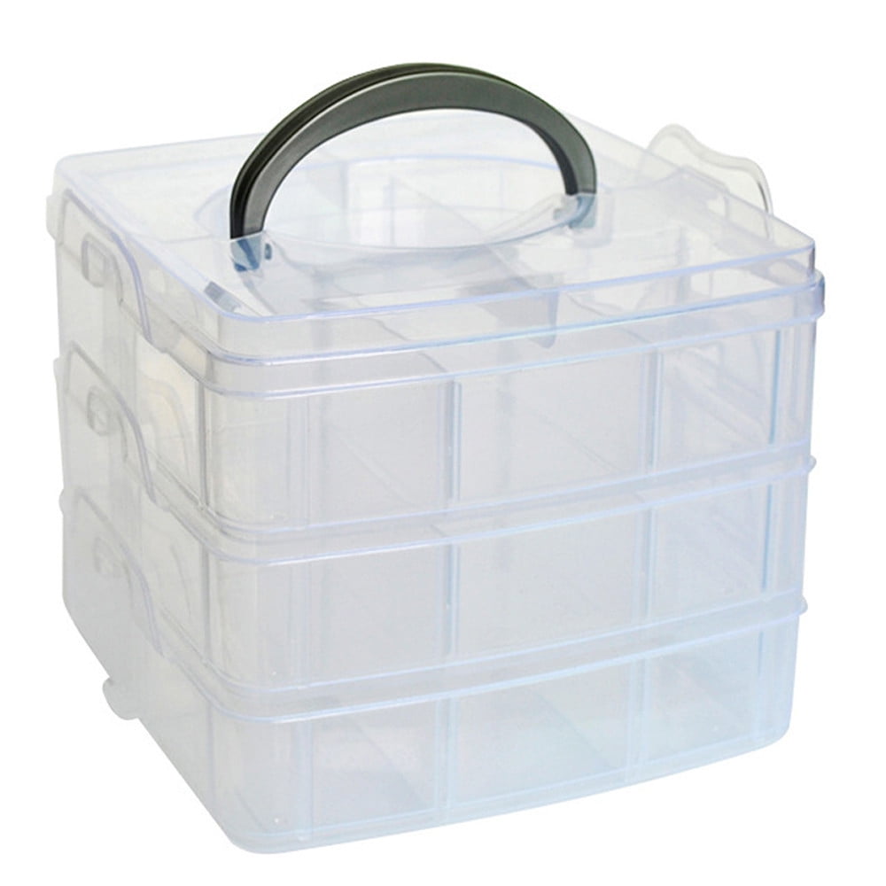Plastic Storage Bins With Lid and Handle, Plastic Latch Storage Box, Stackable Storage Container, Small Plastic Storage Basket, Cute Organizer Box for Home, Office, 1 Pcs, 7.68x4.13x4.33 9.1" x 4.7" x 3.7" White