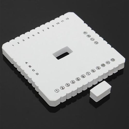 \u200bKumihimo Disk Braiding Wheel Lightweight & Convenient Friendship Bracelet Disc Square & Round Kumihimo Supplies for Beading & Bracelet Weaving Kit DIY, 1 Set, 3.94"x3.94 3.94" x 3.94" White