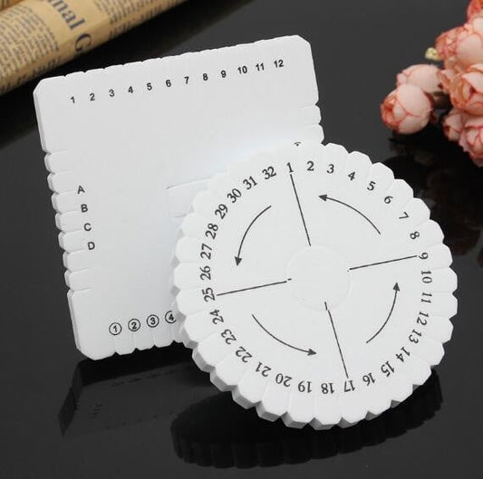 \u200bKumihimo Disk Braiding Wheel Lightweight & Convenient Friendship Bracelet Disc Square & Round Kumihimo Supplies for Beading & Bracelet Weaving Kit DIY, 1 Set, 3.94"x3.94 3.94" x 3.94" White*3 Set