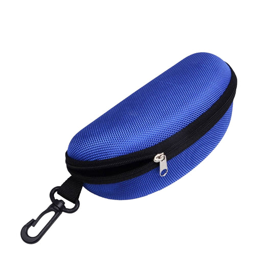 1 Pcs Eyeglass Sunglasses Cases,Sunglasses Case,Portable Travel Zipper Eyeglasses Frame,Glasses Case Hook For Mens And Womens,Portable Eyeglasses Case With Zipper,Hard Sunglasses Case,Black Blue