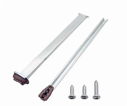 Drawer Metal Slides,Drawer Slides Center Track for Rails Kit,15 Inch Drawer Metal Slides with Stop and Roller,Replacement for Dresser Nightstand Wardrobe Cabinet Drawer Tracks and Rails Kits(Silver) Silver
