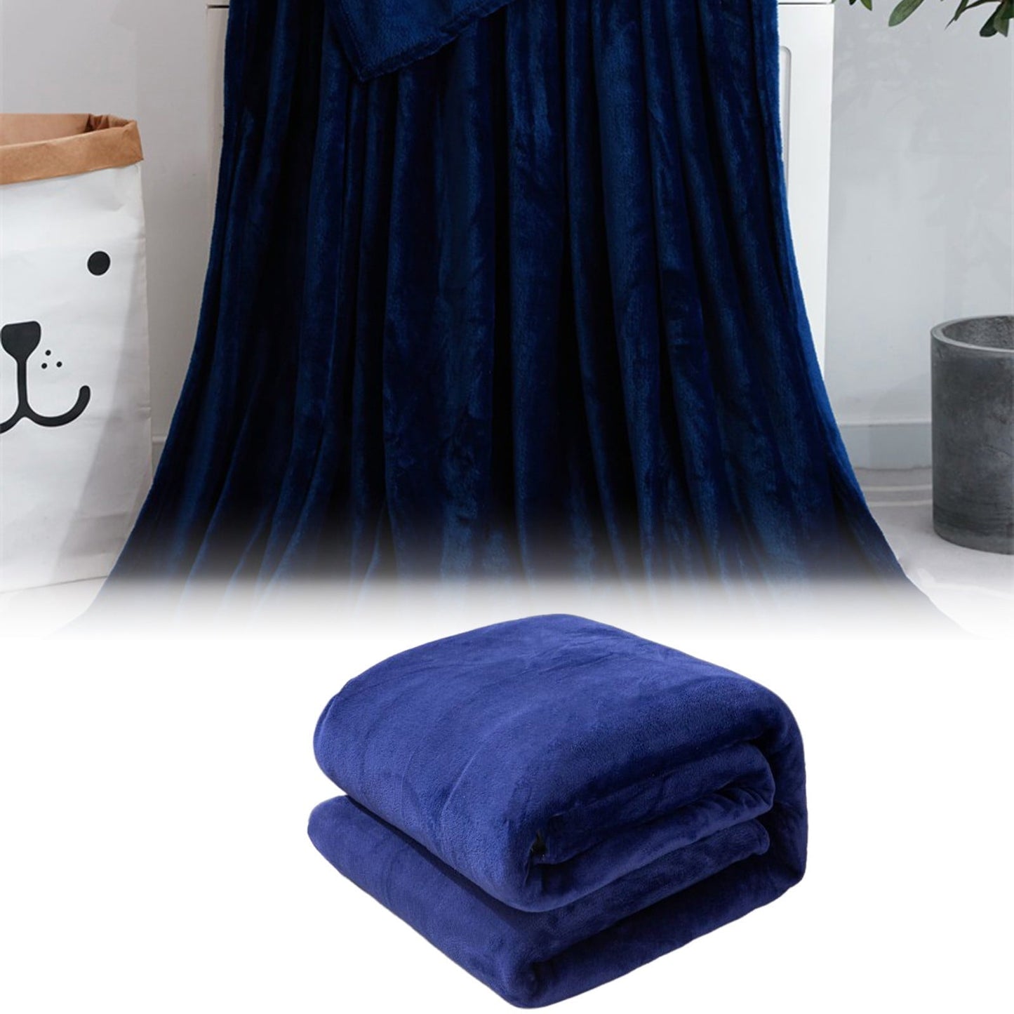 Fleece Throw Blanket for Couch,Super Soft Fuzzy Flannel Throw for Sofa, Luxury Plush Microfiber Bed Blanket, Cozy Home Decorative Velvet Gift Blanket,Fuzzy and Anti-Static(Grey 70x100cm) Blue1 70x100cm
