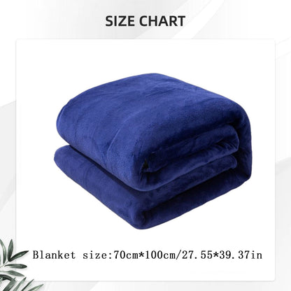 Fleece Throw Blanket for Couch,Super Soft Fuzzy Flannel Throw for Sofa, Luxury Plush Microfiber Bed Blanket, Cozy Home Decorative Velvet Gift Blanket,Fuzzy and Anti-Static(Grey 70x100cm) Blue1 70x100cm