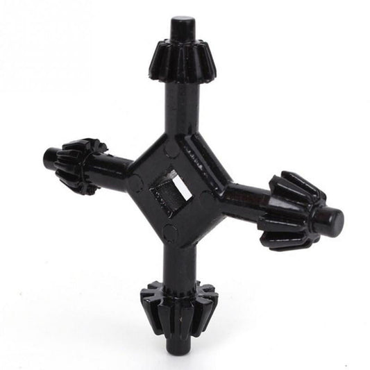 4 in 1 Drill Chuck Key Wrench, Heavy Duty Chuck Key For Drill Press, Electric Drill Chucks, Compatible with Most Drill Press & Power Tool Chucks, 1 Pcs, 2.95x2.95 2.95" x 2.95" Black