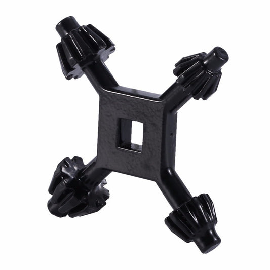 4 in 1 Drill Chuck Key Wrench, Heavy Duty Chuck Key For Drill Press, Electric Drill Chucks, Compatible with Most Drill Press & Power Tool Chucks, 1 Pcs, 2.95x2.95 2.95" x 2.95" Black