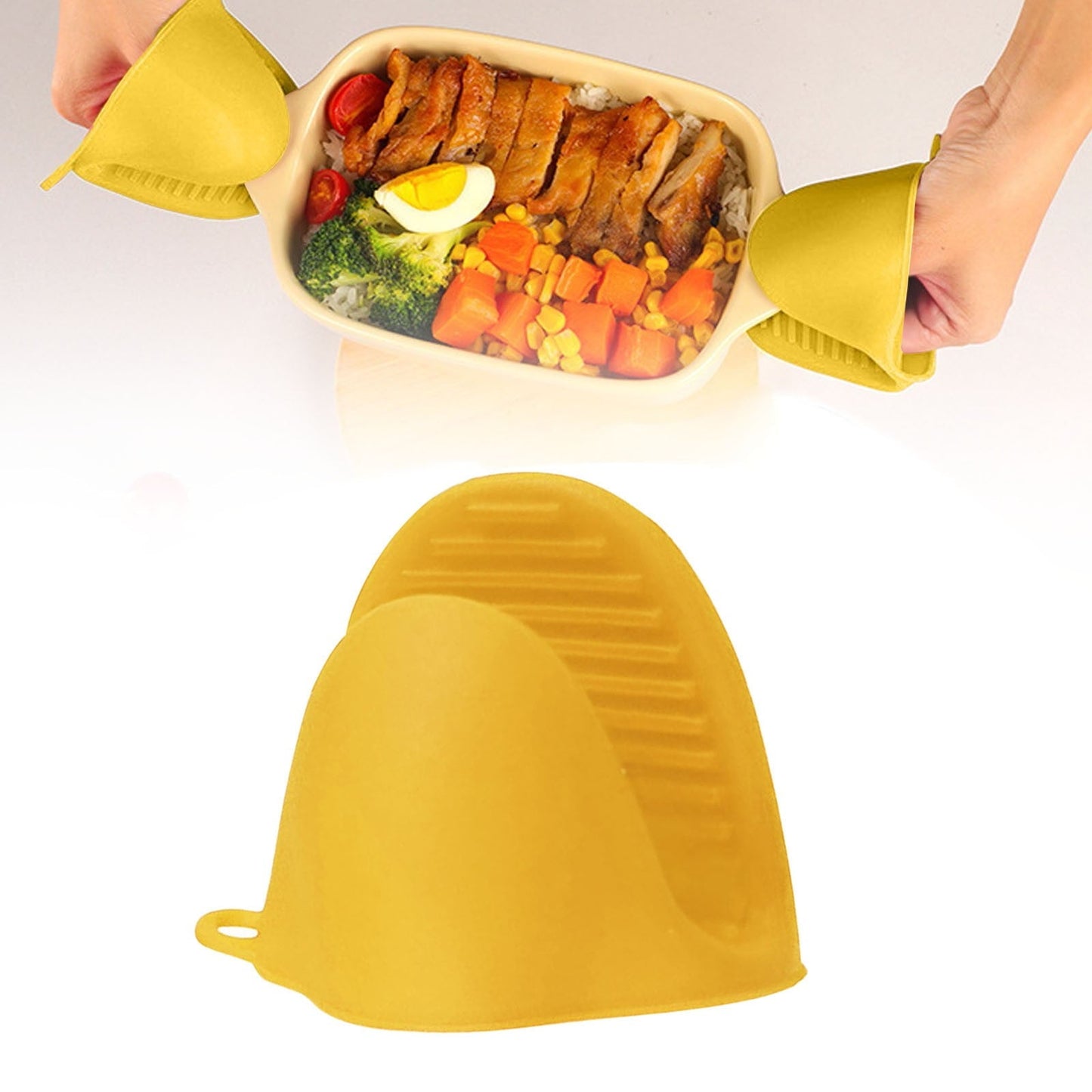 Oven Mitts Heat Resistant, Mini Oven Mitts, Mini Silicone Oven Gloves,Pinch Grips Mitts Potholder for Kitchen Cooking & Baking, 1 Pcs, 3.93x3.35 3.93" x 3.35" Red