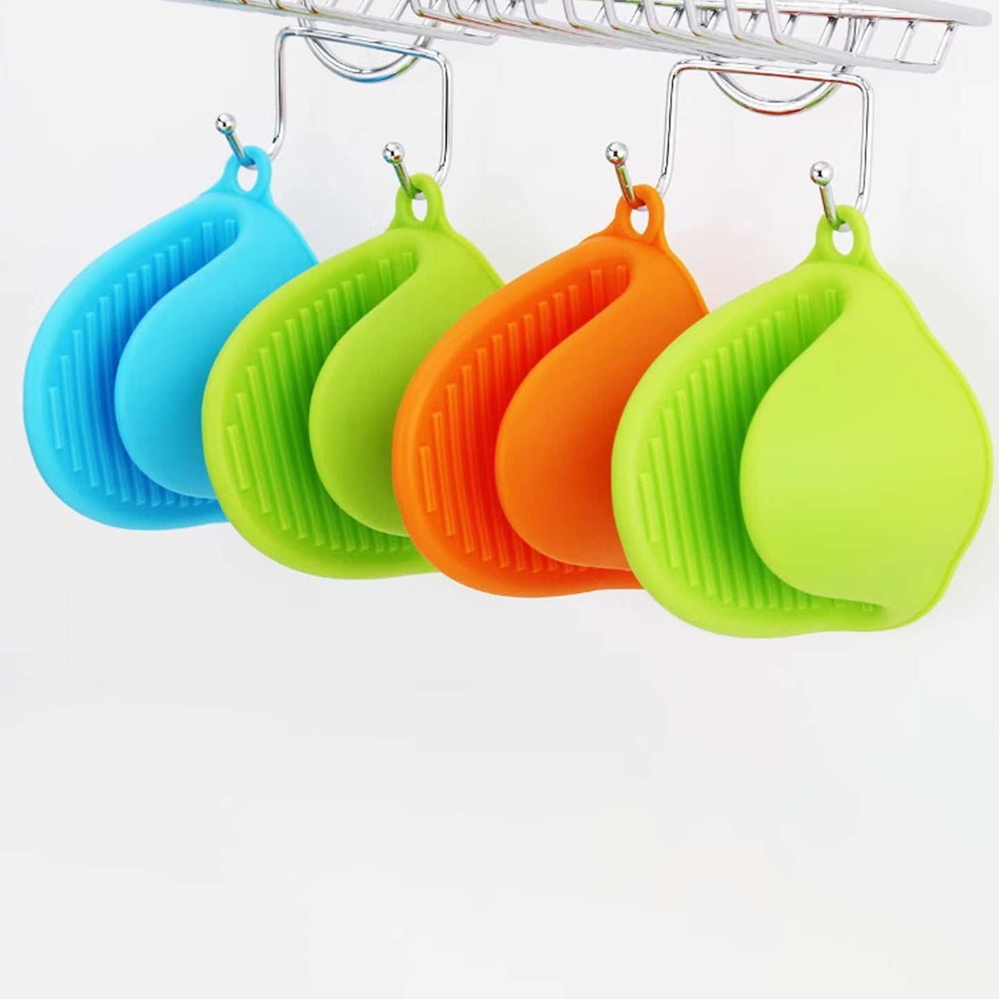 Oven Mitts Heat Resistant, Mini Oven Mitts, Mini Silicone Oven Gloves,Pinch Grips Mitts Potholder for Kitchen Cooking & Baking, 1 Pcs, 3.93x3.35 3.93" x 3.35" Red