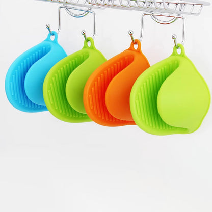 Oven Mitts Heat Resistant, Mini Oven Mitts, Mini Silicone Oven Gloves,Pinch Grips Mitts Potholder for Kitchen Cooking & Baking, 1 Pcs, 3.93x3.35 3.93" x 3.35" Yellow