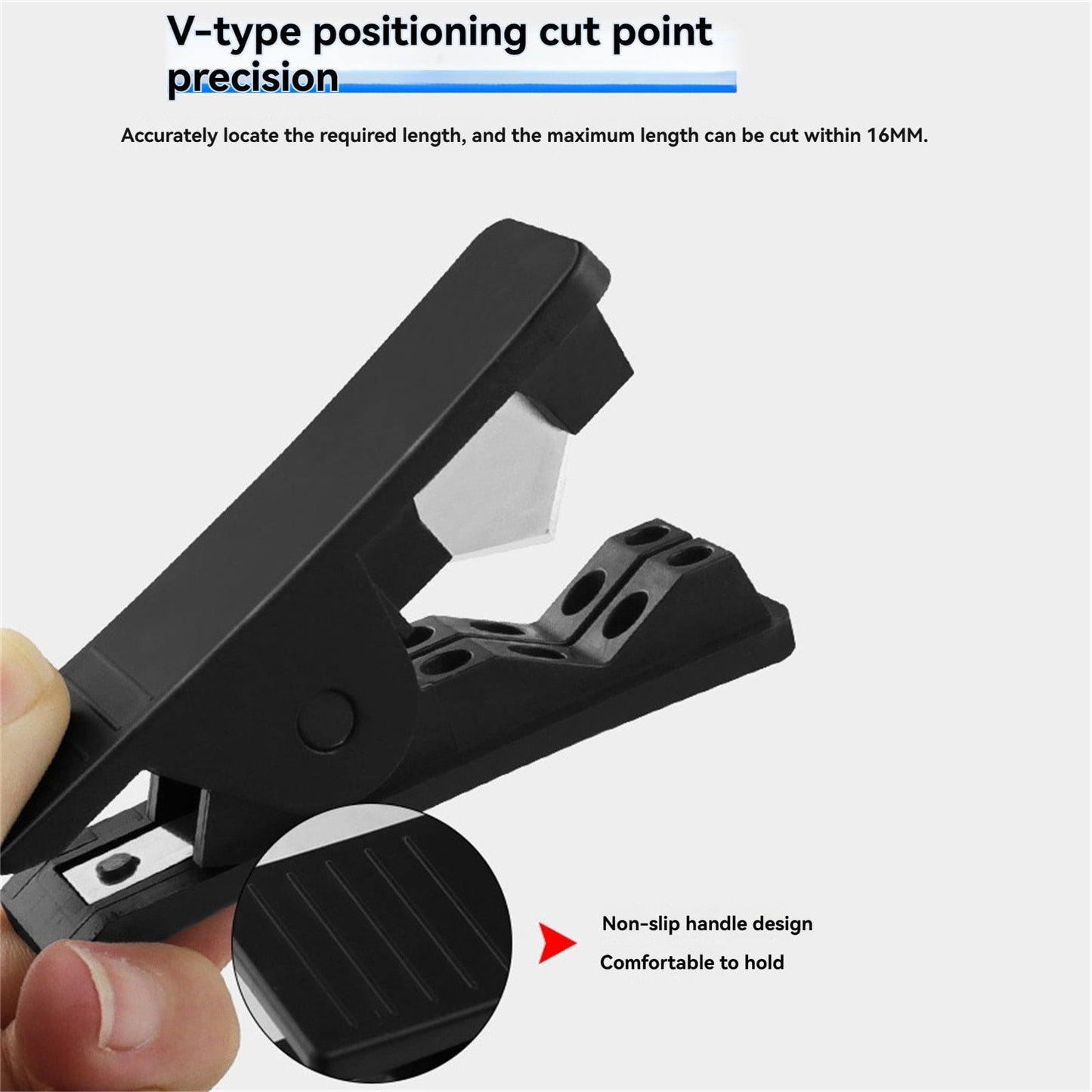 Plastic Tubing Cutter, Pipe Cutter With Comfortable Handle, Hose Tube Cutter, Pipe Accurate Tube Cutting Tool for Nylon PVC PU Tubing and Hose Cut up to 3/4 Inch, 1 Pcs, 3.13x0.96x1.31 3.13" x 0.96" x 1.31" Black*2