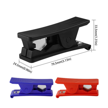 Plastic Tubing Cutter, Pipe Cutter With Comfortable Handle, Hose Tube Cutter, Pipe Accurate Tube Cutting Tool for Nylon PVC PU Tubing and Hose Cut up to 3/4 Inch, 1 Pcs, 3.13x0.96x1.31 3.13" x 0.96" x 1.31" Black*4