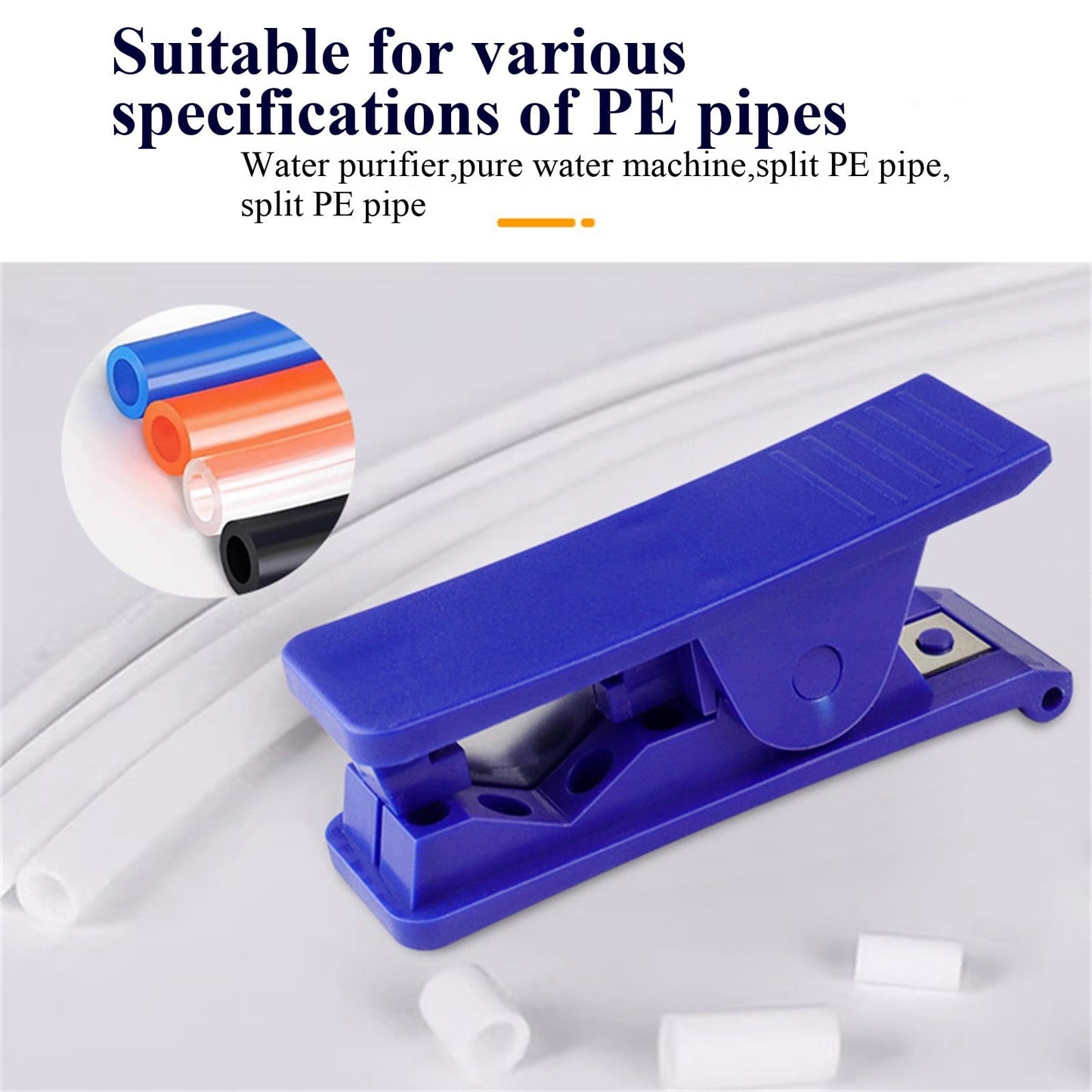 Plastic Tubing Cutter, Pipe Cutter With Comfortable Handle, Hose Tube Cutter, Pipe Accurate Tube Cutting Tool for Nylon PVC PU Tubing and Hose Cut up to 3/4 Inch, 1 Pcs, 3.13x0.96x1.31 3.13" x 0.96" x 1.31" Black*4