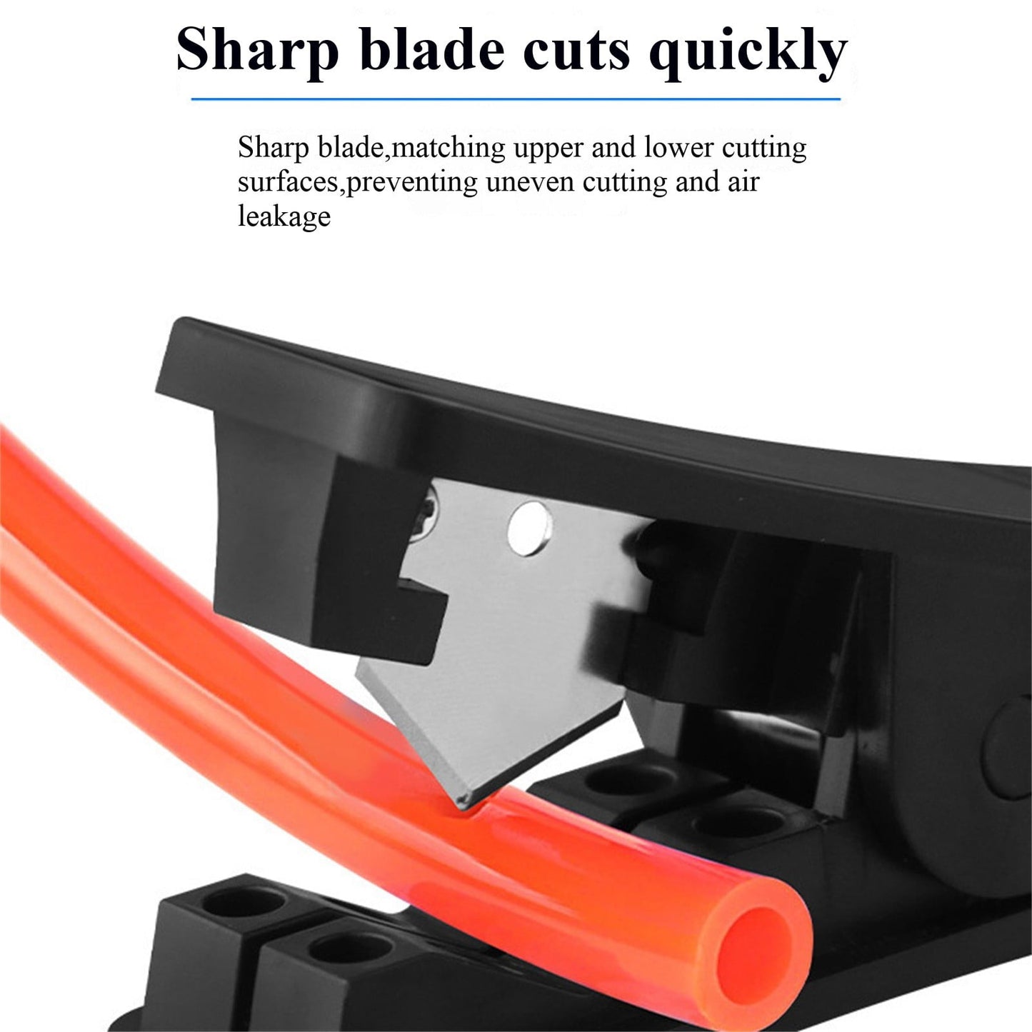 Plastic Tubing Cutter, Pipe Cutter With Comfortable Handle, Hose Tube Cutter, Pipe Accurate Tube Cutting Tool for Nylon PVC PU Tubing and Hose Cut up to 3/4 Inch, 1 Pcs, 3.13x0.96x1.31 3.13" x 0.96" x 1.31" Blue