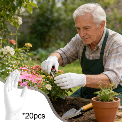 Nitrile Disposable Single Use Safety Gloves,Sustainable,Disposable Nitrile Gloves Food Grade Catering Kitchen Household Beauty Rubber Nitrile Gloves,(1 Box/50 Gloves) White