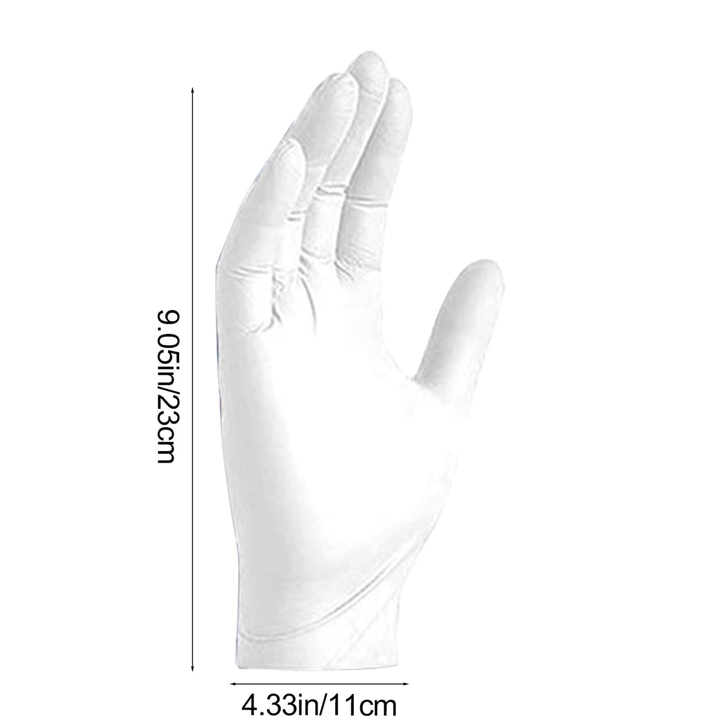 Nitrile Disposable Single Use Safety Gloves,Sustainable,Disposable Nitrile Gloves Food Grade Catering Kitchen Household Beauty Rubber Nitrile Gloves,(1 Box/50 Gloves) White