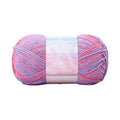 Milk Cotton Tie-Dye Yarn for Knitting and Crochet,130m Multicolor Gradient Wool,Soft and Durable for Blankets and Crafts,Versatile Use for DIY Projects and Creative Knitting Pink