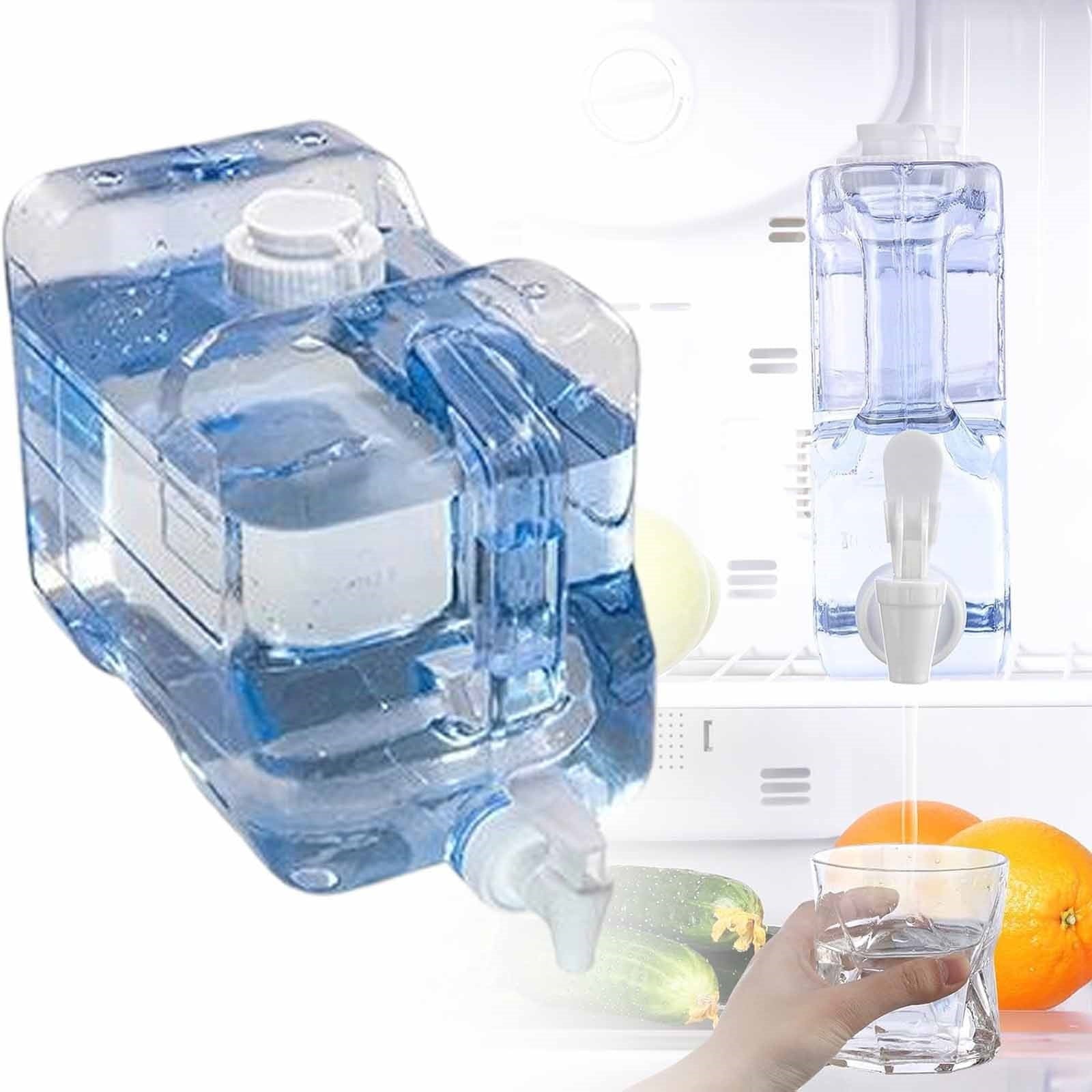 Fridge Water Dispensers Bottle with Leak-proof Spigot and Convenient Handle Plastic Cold Juice Beverage Dispenser Jug for Party Refrigerator Drink Juice Iced Tea, 1.5 Gallon, 1 Pcs, 13.78x4.92x8.46 13.78" x 4.92" x 8.46" Clear.